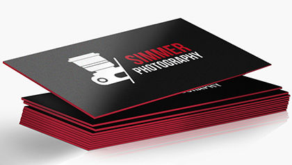 Painted Edge Business Cards